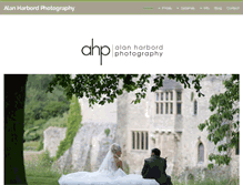 Tablet Screenshot of alanharbordweddingphotography.com
